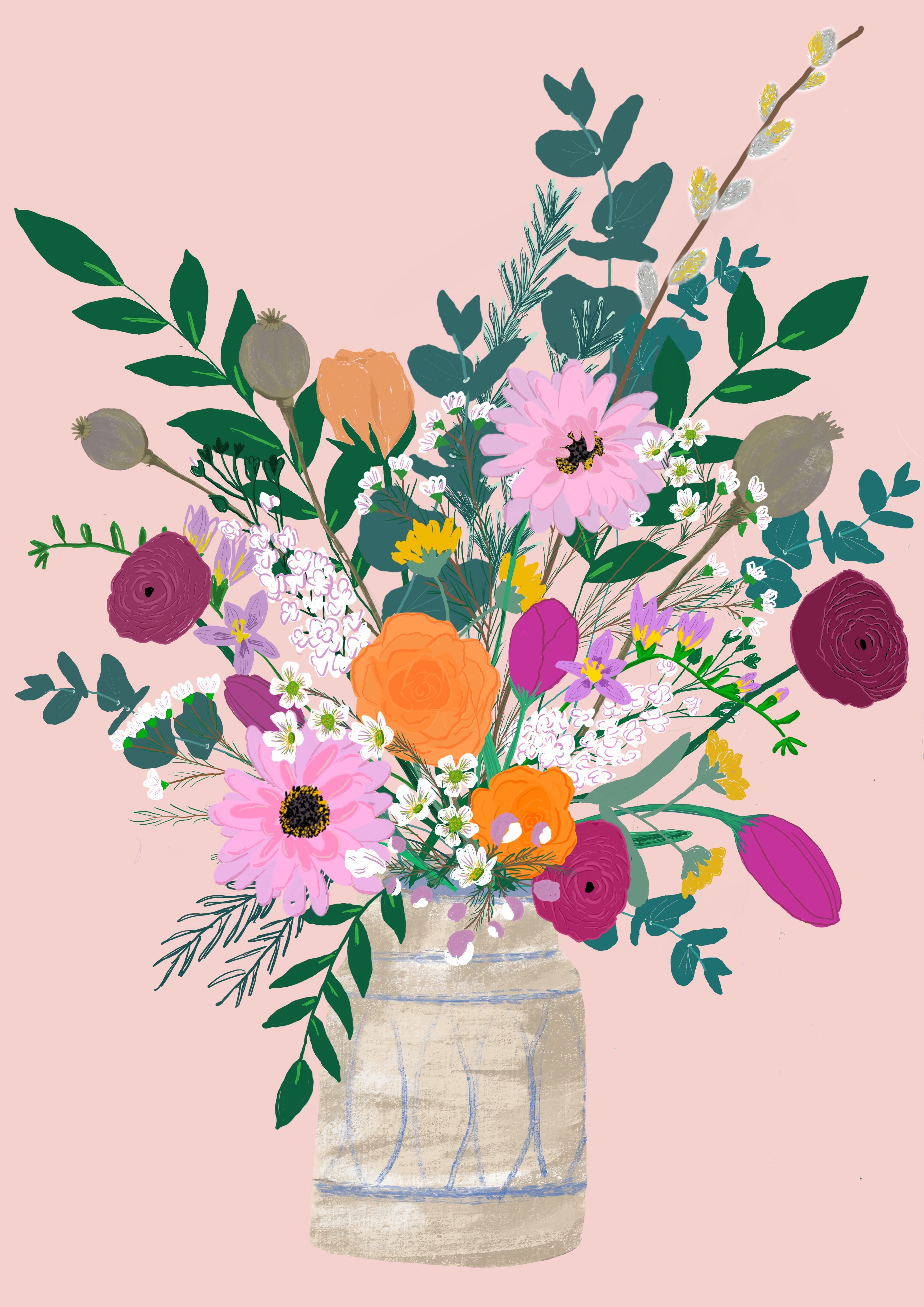 Flowers in a vase